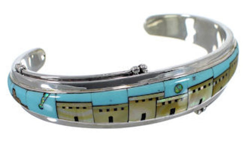Multicolor Native American Village Or Pueblo Design Bracelet GS61854